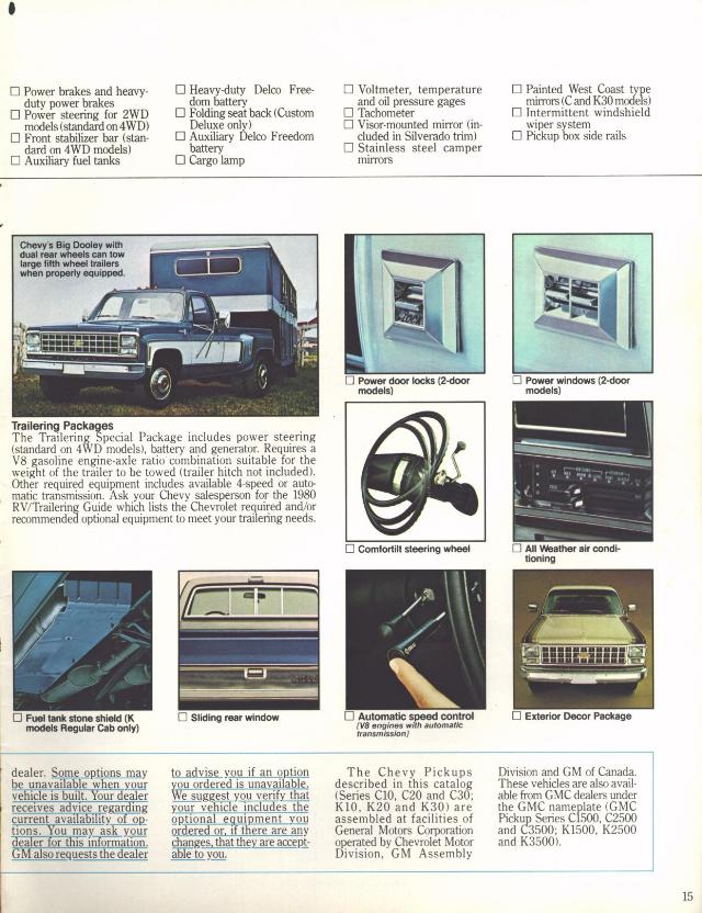 1980 Chevrolet Pickups Brochure Page 10
